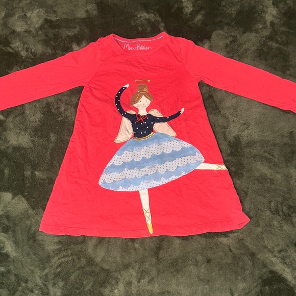 Mini Boden Other - Mini Boden Red Dancer Long Sleeve Tee